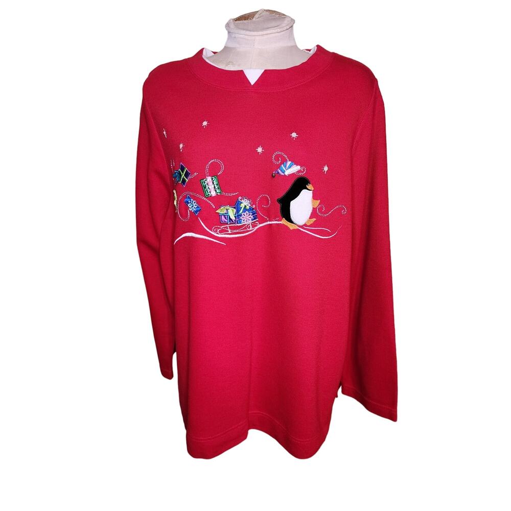White Stag‎ Vintage Christmas Sweater Size 16W